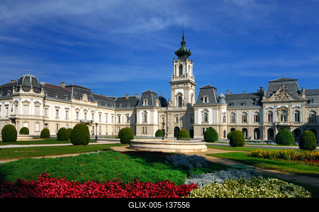 Keszthely, Festetics-kastély-stock-foto