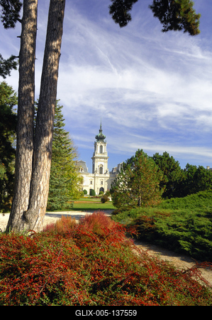 Keszthely, Festetics-kastély-stock-foto