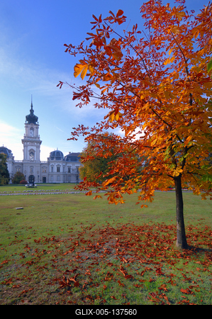 Keszthely, Festetics-kastély-stock-foto