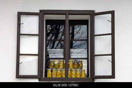 Hollókő, Ófalu védett falurész-stock-foto