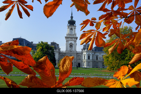 Keszthely, Festetics-kastély-stock-foto