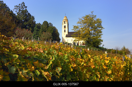 Egregy (Hévíz), Árpád-kori Szent Magdolna templom-stock-foto