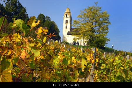 Egregy (Hévíz), Árpád-kori Szent Magdolna templom-stock-foto