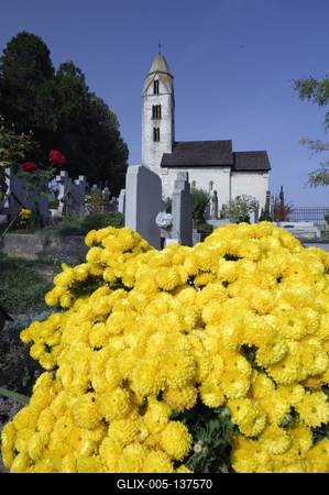Egregy (Hévíz), Árpád-kori Szent Magdolna templom-stock-foto
