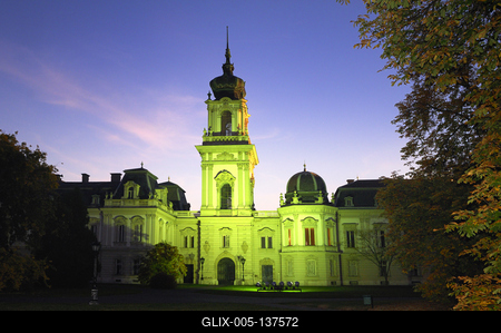 Keszthely, Festetics-kastély-stock-foto