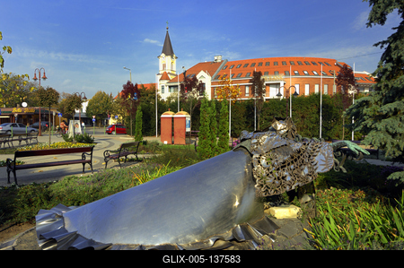 Siófok belvárosa (Fő tér).-stock-foto