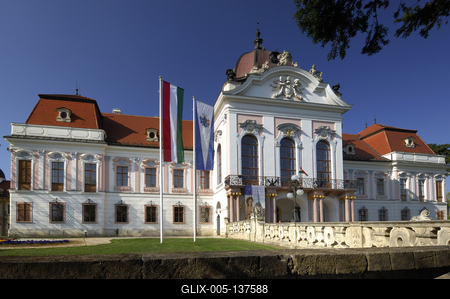 Gödöllő, Grassalkovich-kastély-stock-foto