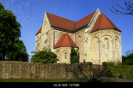 Ócsa, református templom-stock-foto