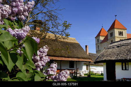 Ócsai Tájház és Skanzen-stock-foto