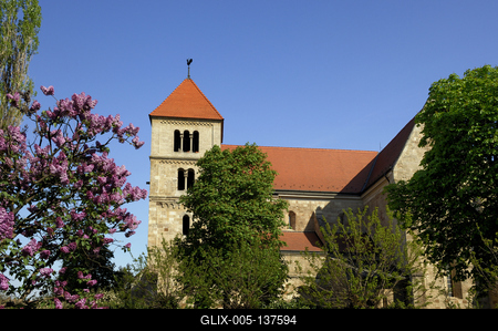 Ócsa, református templom-stock-foto