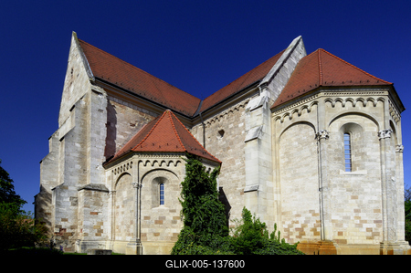 Ócsa, református templom-stock-foto
