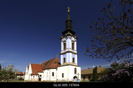 Ráckeve, Szerb templom-stock-foto