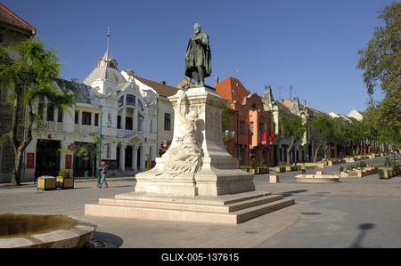 Szekszárd belvárosa (Garay tér)-stock-foto