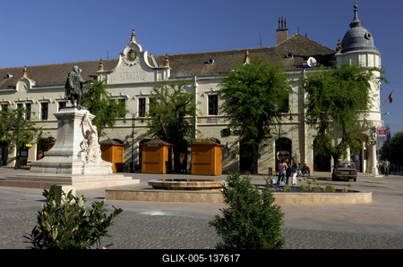 Szekszárd belvárosa (Garay tér)-stock-foto