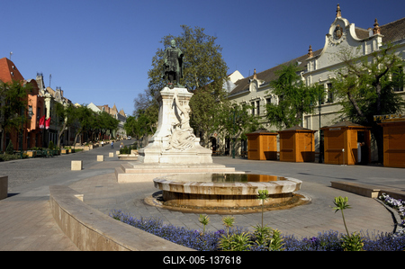 Szekszárd belvárosa (Garay tér)-stock-foto