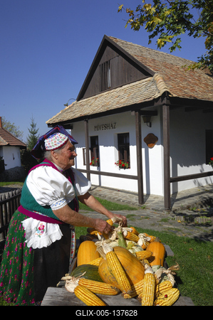 Hollókő, Ófalu védett falurész-stock-foto
