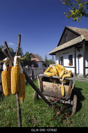 Hollókő, Ófalu védett falurész-stock-foto