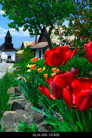 Hollókő, Ófalu védett falurész-stock-foto