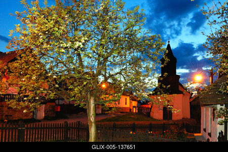 Hollókő, Ófalu védett falurész-stock-foto