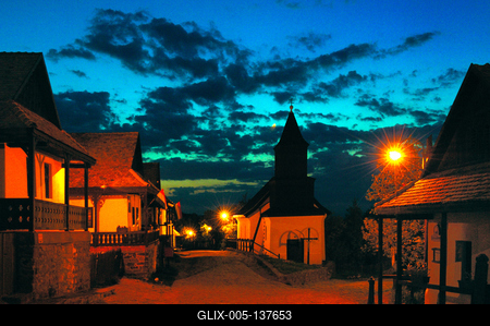 Hollókő, Ófalu védett falurész-stock-foto