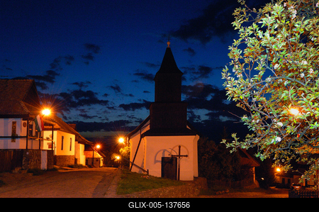 Hollókő, Ófalu védett falurész-stock-foto