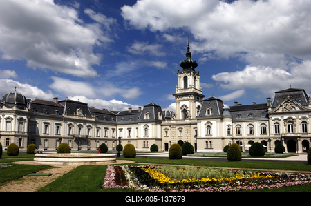 Keszthely, Festetics-kastély-stock-foto