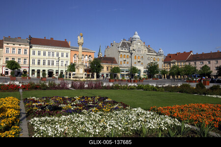 Szombathely, Fő tér-stock-foto