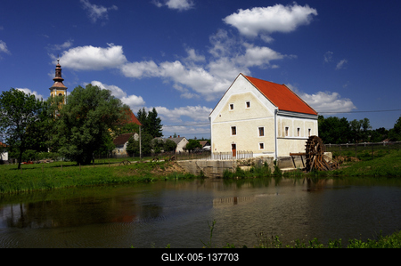 Szécsisziget, Kerka Vízimalom Múzeum-stock-foto