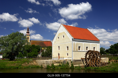 Szécsisziget, Kerka Vízimalom Múzeum-stock-foto