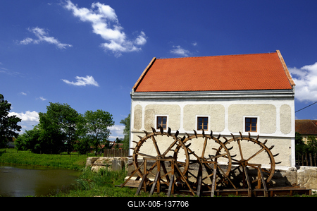 Szécsisziget, Kerka Vízimalom Múzeum-stock-foto