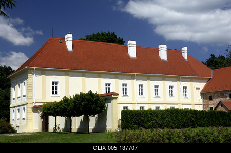 Szécsisziget, Andrássy-Szapáry kastély-stock-foto