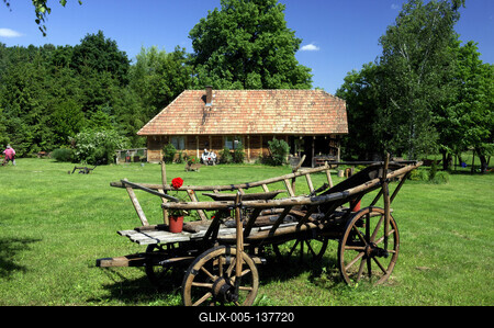 Őrségi táj Őriszentpéteren-stock-foto