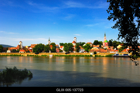 Szentendre látványa-stock-foto