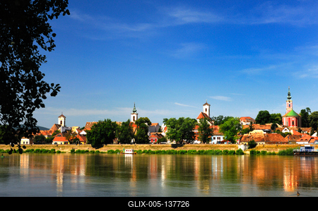 Szentendre látványa-stock-foto