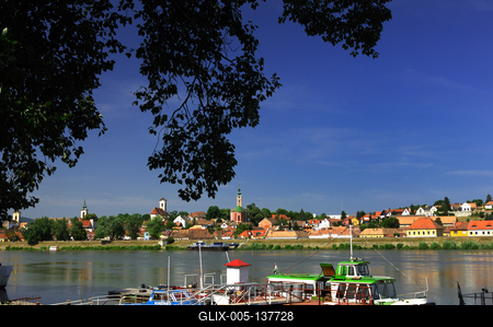 Szentendre látványa-stock-foto