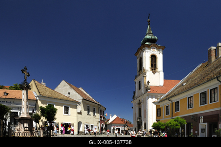 Szentendre, Fő tér-stock-foto