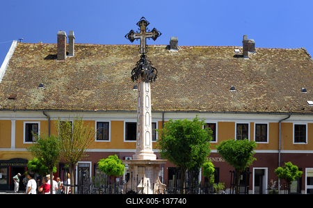 Szentendre, Fő tér-stock-foto