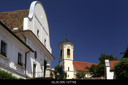 Szentendre belvárosa-stock-foto