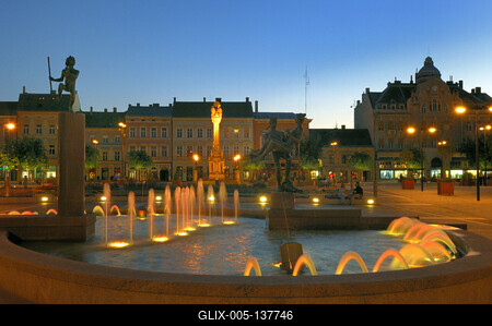 Szombathely, Fő tér-stock-foto