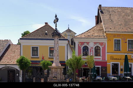 Szentendre, Fő tér-stock-foto