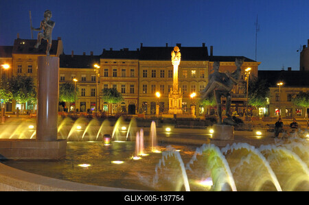 Szombathely, Fő tér-stock-foto