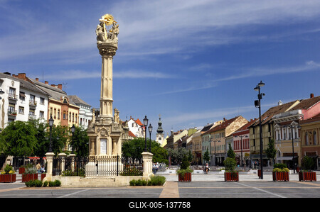 Szombathely, Fő tér-stock-foto
