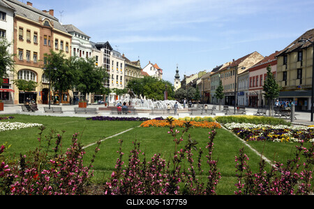 Szombathely, Fő tér-stock-foto