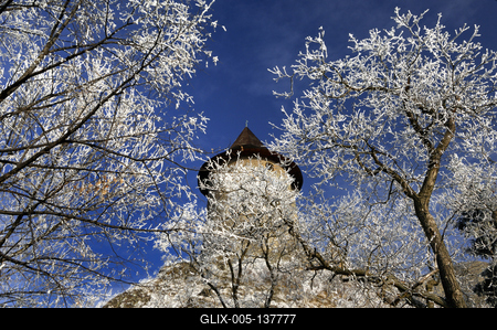 Somoskő vára-stock-foto