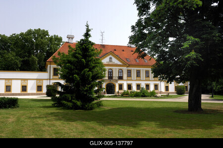 Vasszécseny, Új-Ebergényi kastély-stock-foto