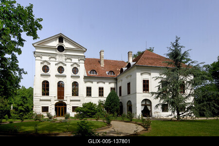 Vasszécseny, Ó-Ebergényi Kastély-stock-foto