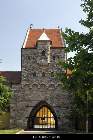 Bábolna, Hősök kapuja-stock-foto