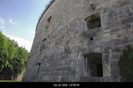 Komárom, Monostori erőd-stock-foto