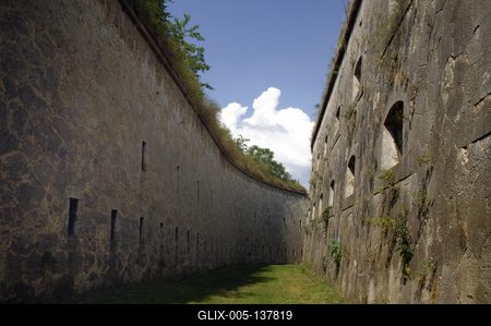 Komárom, Monostori erőd-stock-foto