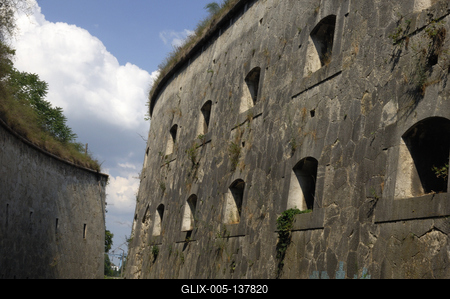 Komárom, Monostori erőd-stock-foto